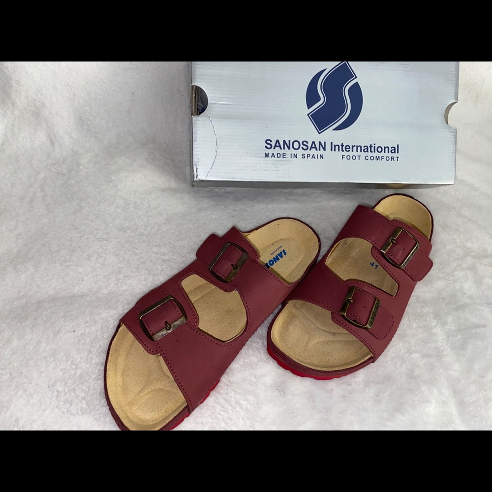 Sanosan Sandal “Hawaii Nubuck” in beautiful Merlot